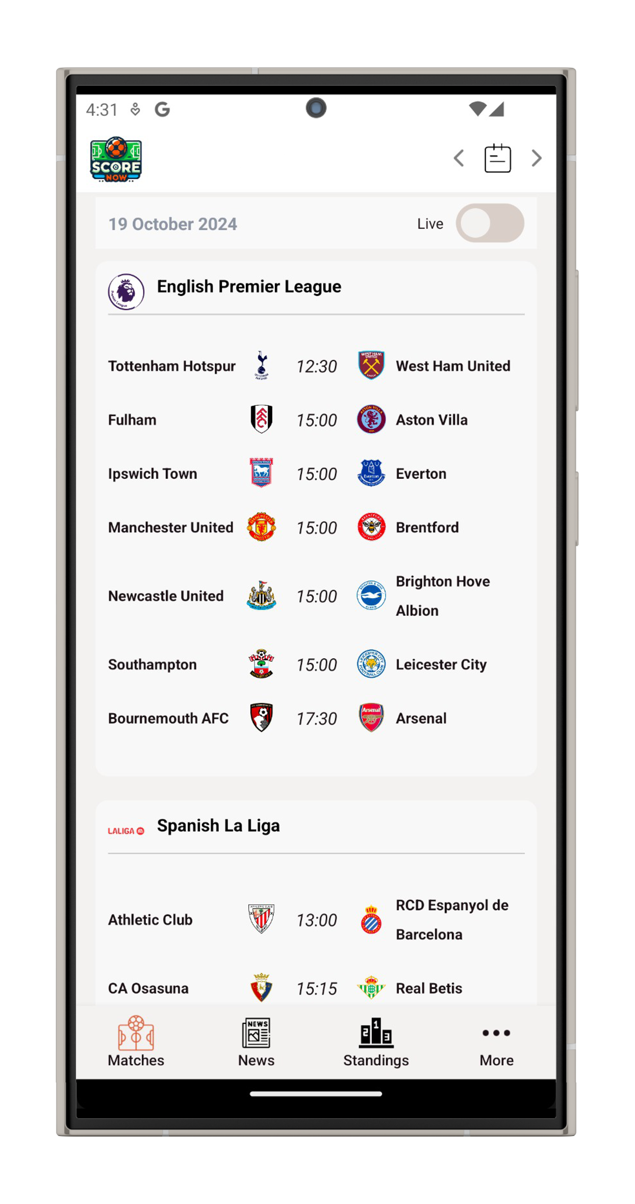 Mobile App Screenshot